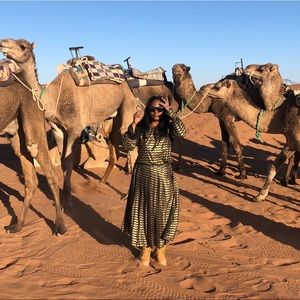 Michael Kors wavy striped metallic Maxi size P4